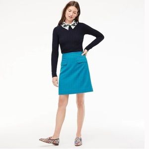 J. Crew Front-flap pocket skirt in colorful gingham